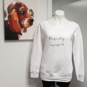 White cozy pullover sweater